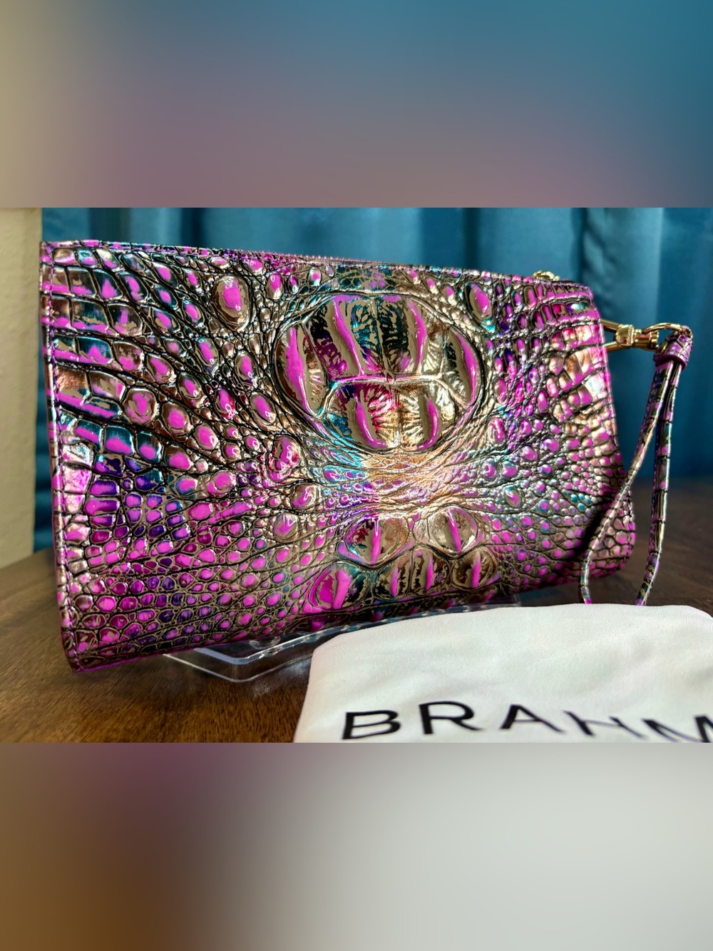 Brahmin EUC Daisy - Lustrous - Metallic - Retired - LIKE NEW - HTF, RARE